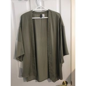 H&M Olive Green Kimono